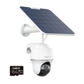 Reolink Argus PT Ultra - 4K 8MP Battery/Solar-Powered Dual-Band WiFi Outdoor Security Camera with Spotlights