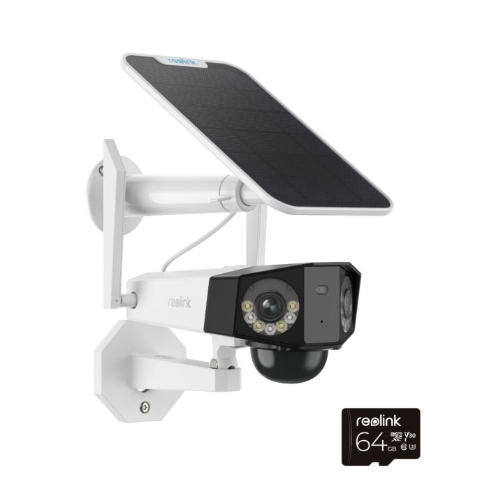 Reolink Duo 2 - 4K 180° Panoramic Solar/Battery-Powered Dual-Band WiFi Outdoor Security Camera